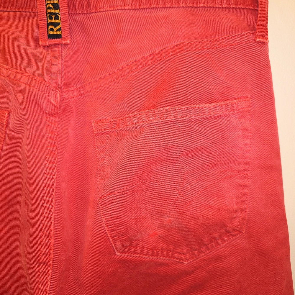 REPLAY 901 High waist waisted denim red 90s Y2K 30x30 29" Waist